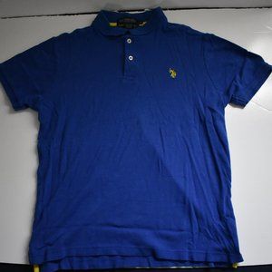 US Polo Assn. Boys Youth Blue Polo Size S, Style 118040BT
